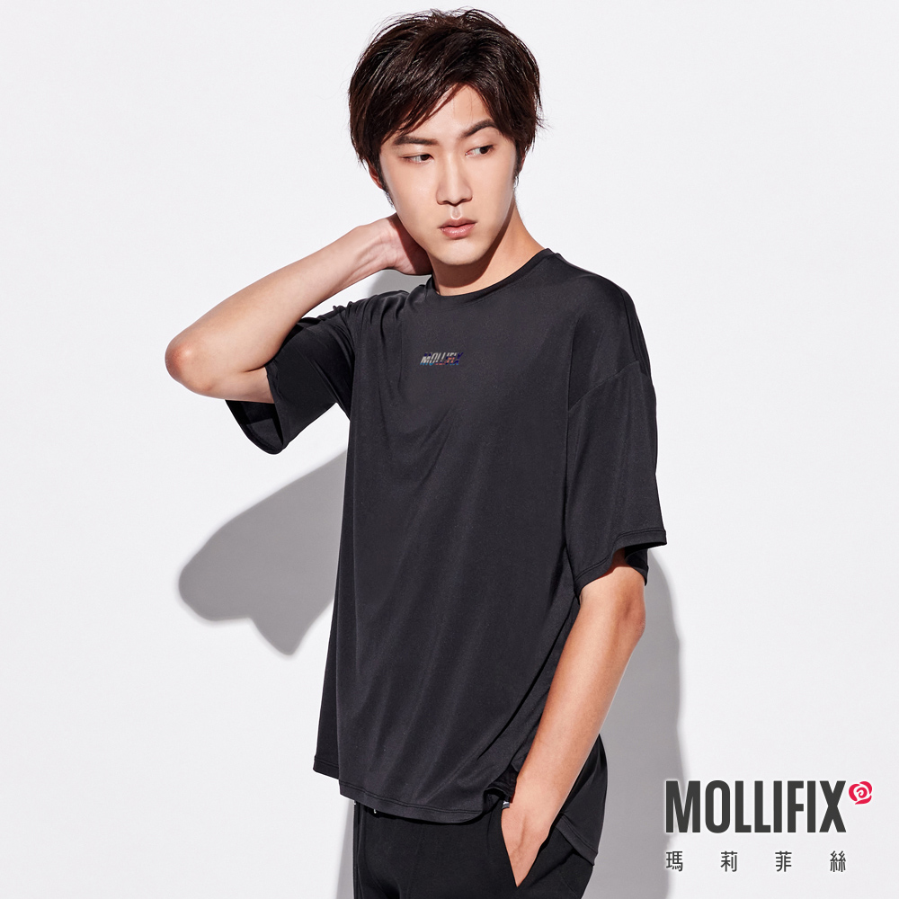 MOLLIFIX 經典LOGO寬版短袖上衣