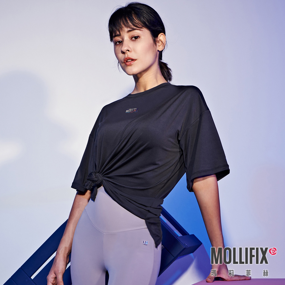 MOLLIFIX 經典LOGO寬版短袖上衣
