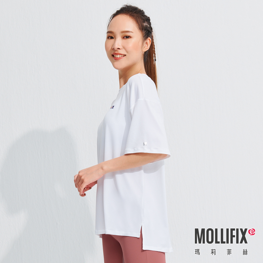 MOLLIFIX 經典LOGO寬版短袖上衣