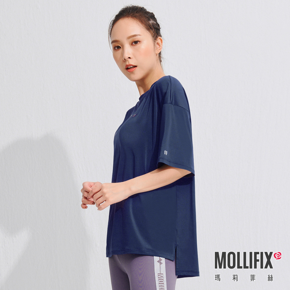 MOLLIFIX 經典LOGO寬版短袖上衣