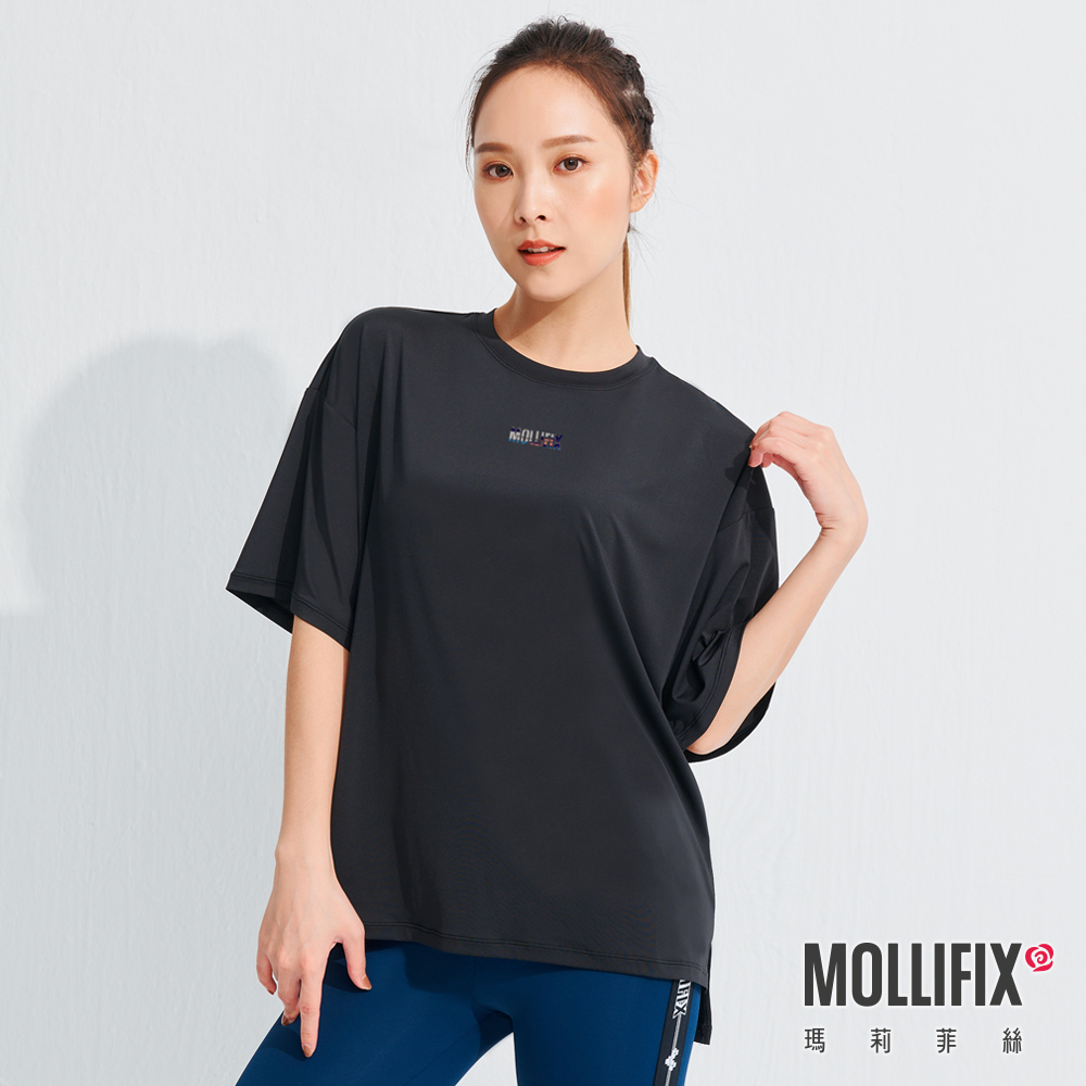 MOLLIFIX 經典LOGO寬版短袖上衣