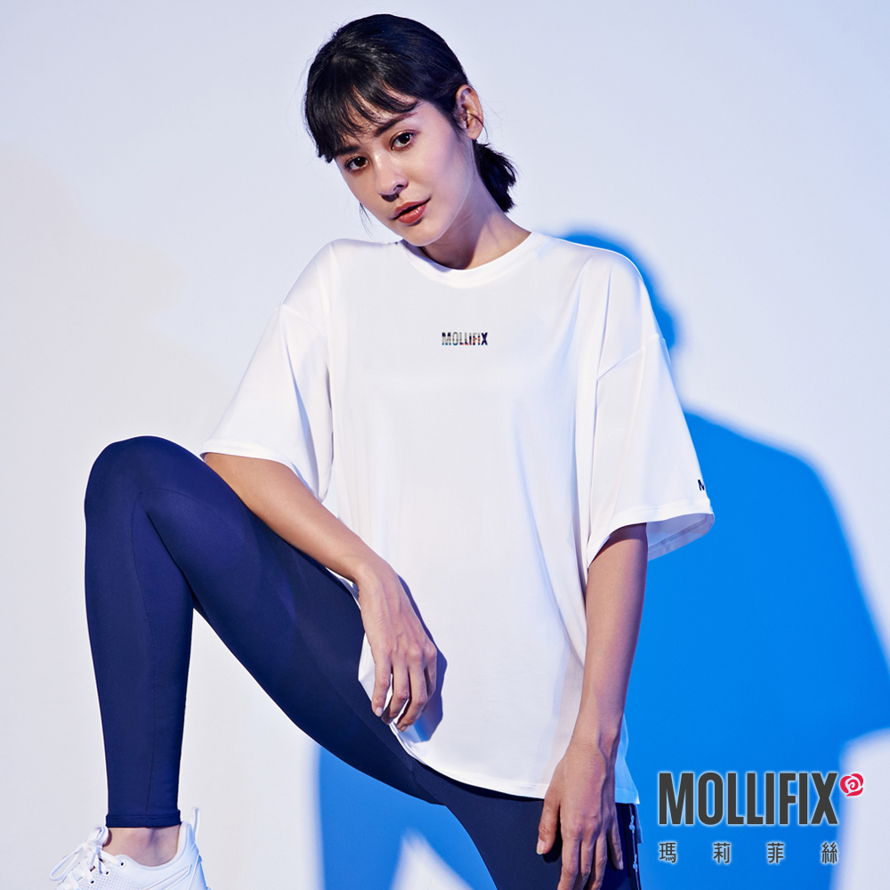 MOLLIFIX 經典LOGO寬版短袖上衣