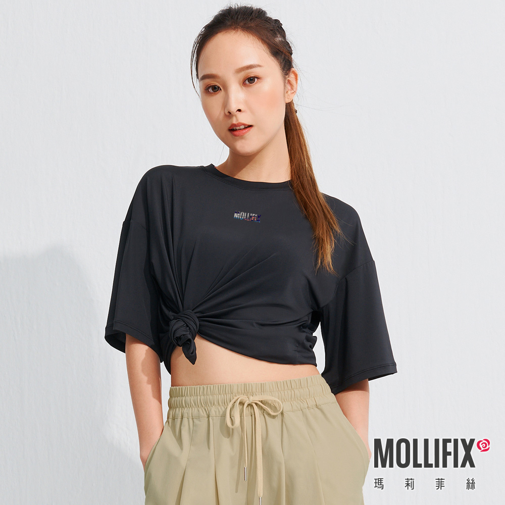 MOLLIFIX 經典LOGO寬版短袖上衣