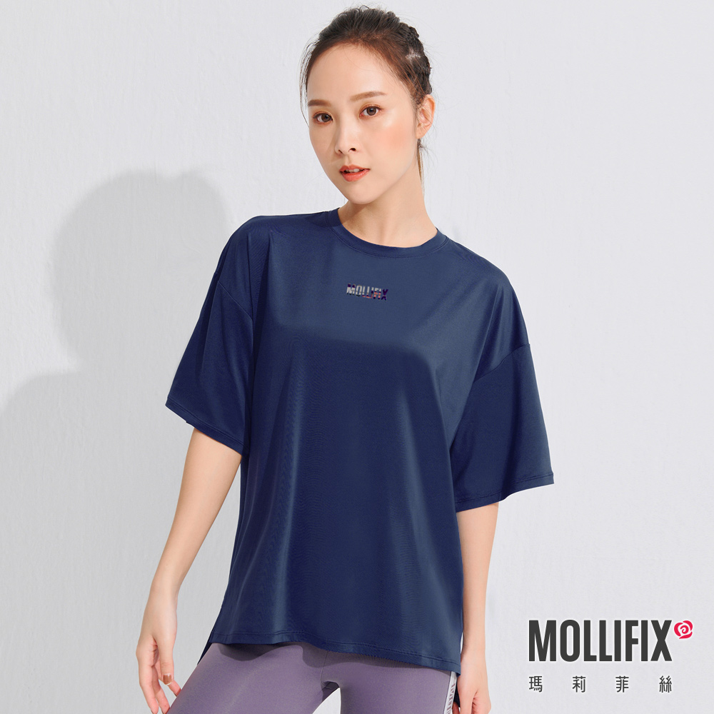 MOLLIFIX 經典LOGO寬版短袖上衣