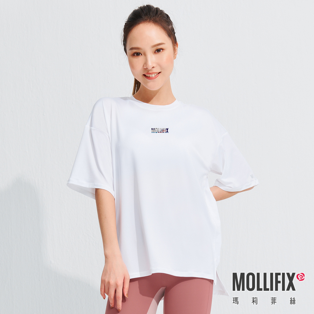 MOLLIFIX 經典LOGO寬版短袖上衣