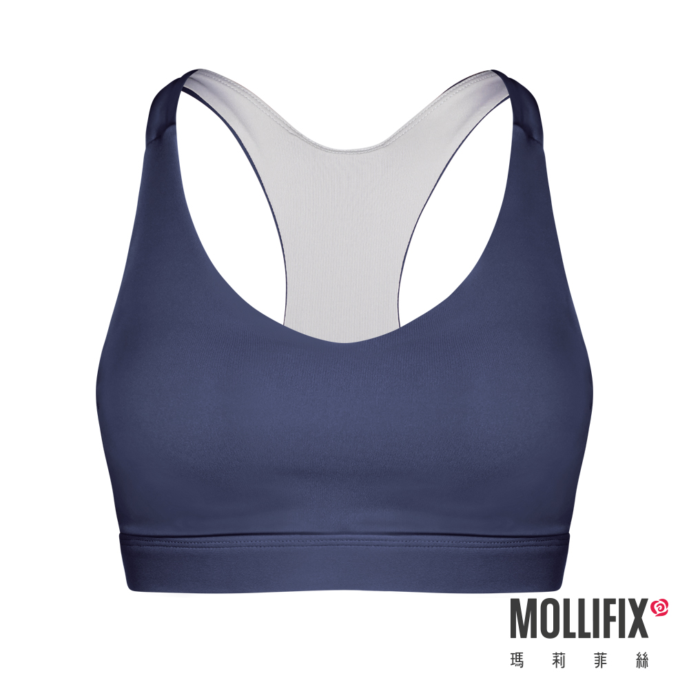 MOLLIFIX Pixel Art 簡約挖背中強度運動內衣