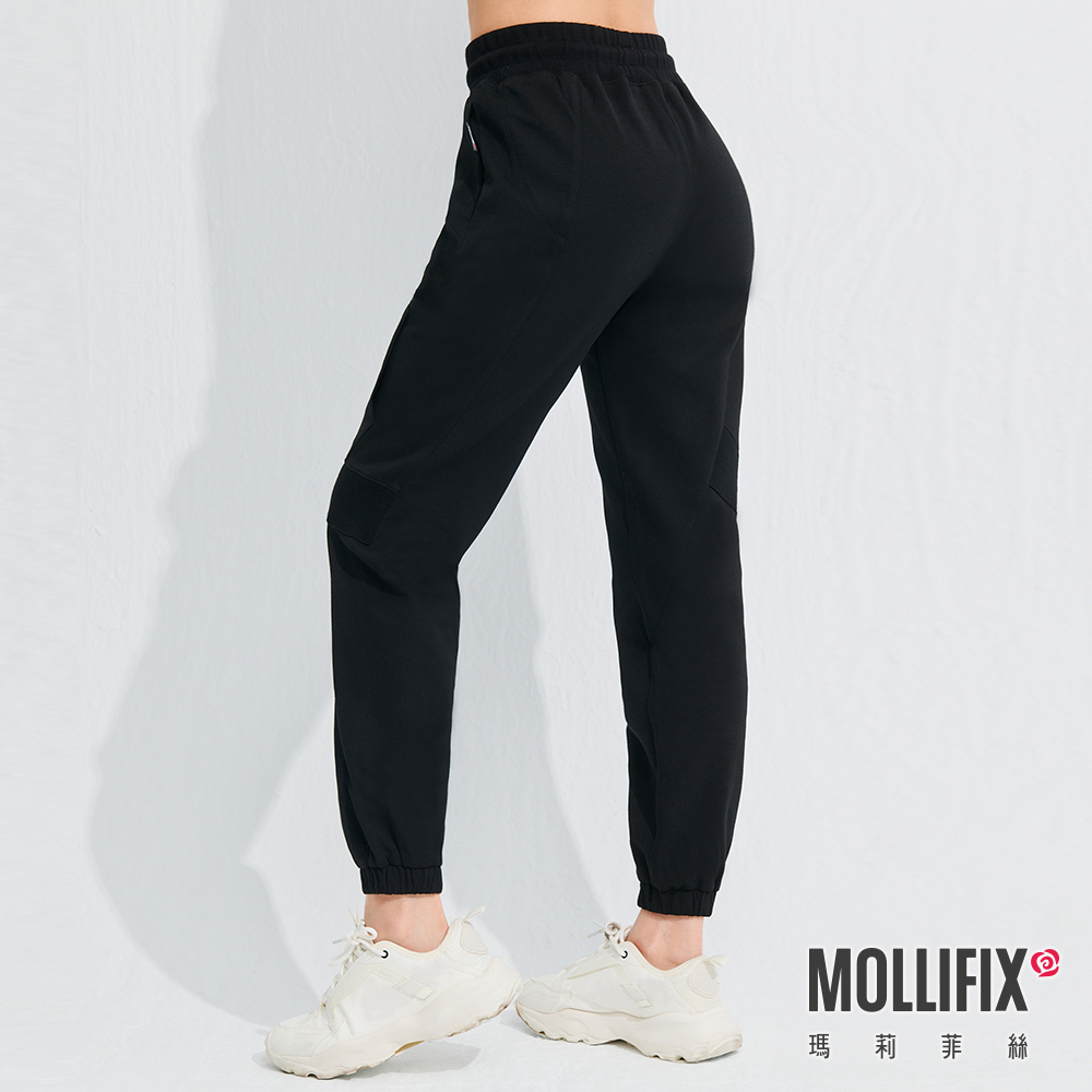 MOLLIFIX 潮流感不規則休閒縮口褲
