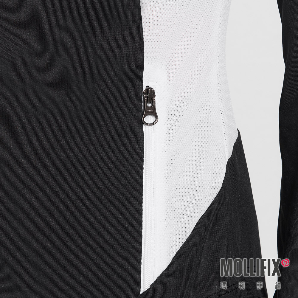 MOLLIFIX 合身透氣網拼接訓練外套