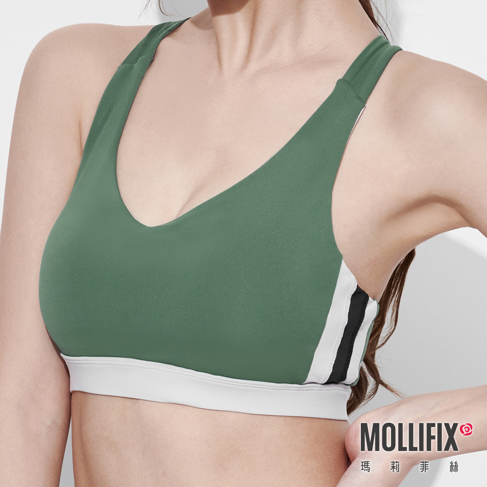MOLLIFIX 簡約挖背側紋中強度運動內衣