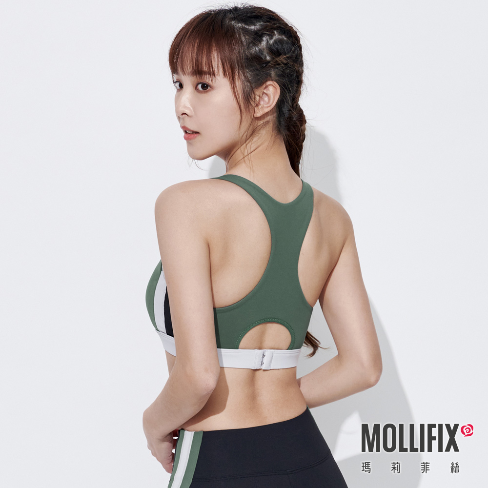MOLLIFIX 簡約挖背側紋中強度運動內衣