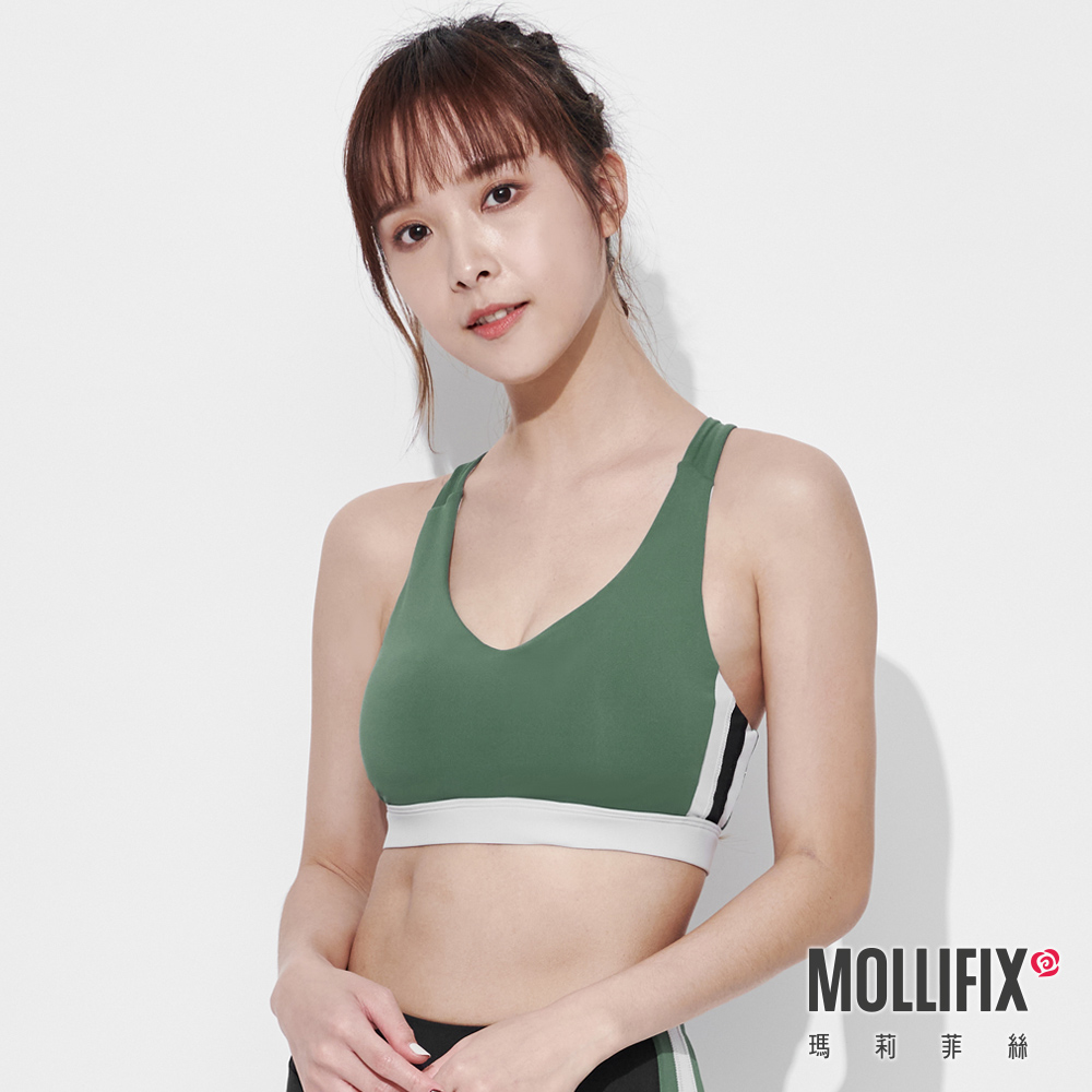 MOLLIFIX 簡約挖背側紋中強度運動內衣