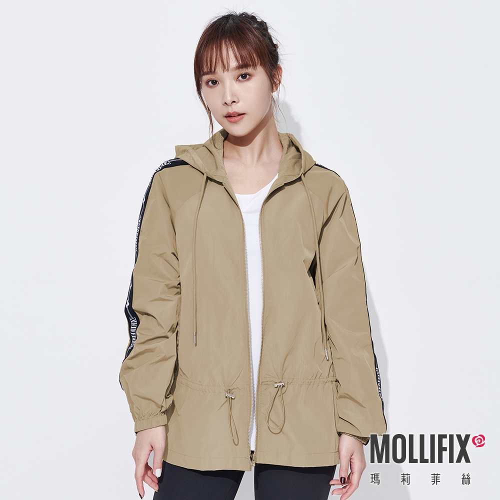 MOLLIFIX 造型縮口防風連帽外套