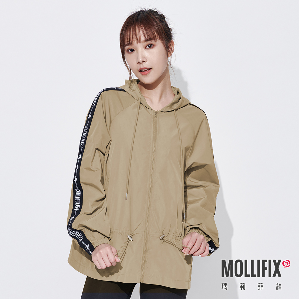 MOLLIFIX 造型縮口防風連帽外套
