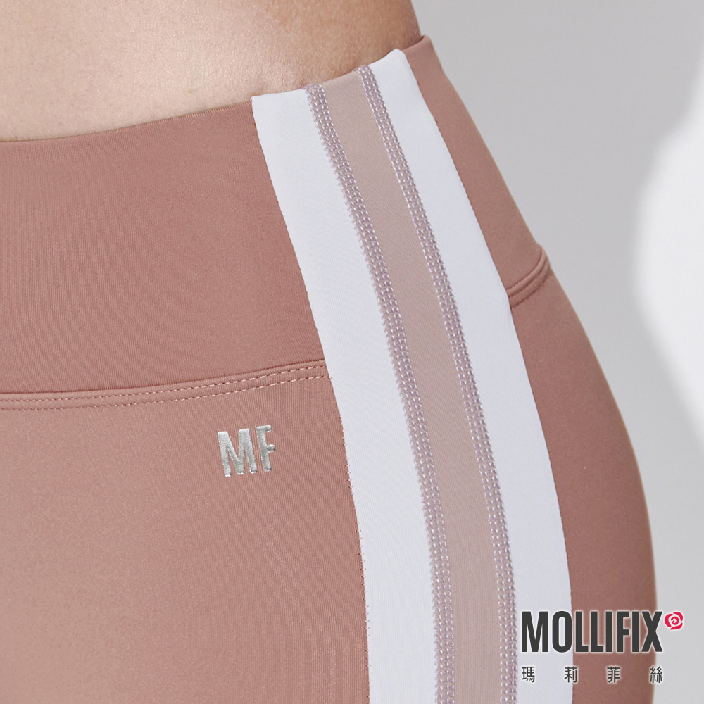 MOLLIFIX 側邊雙色延伸動塑褲