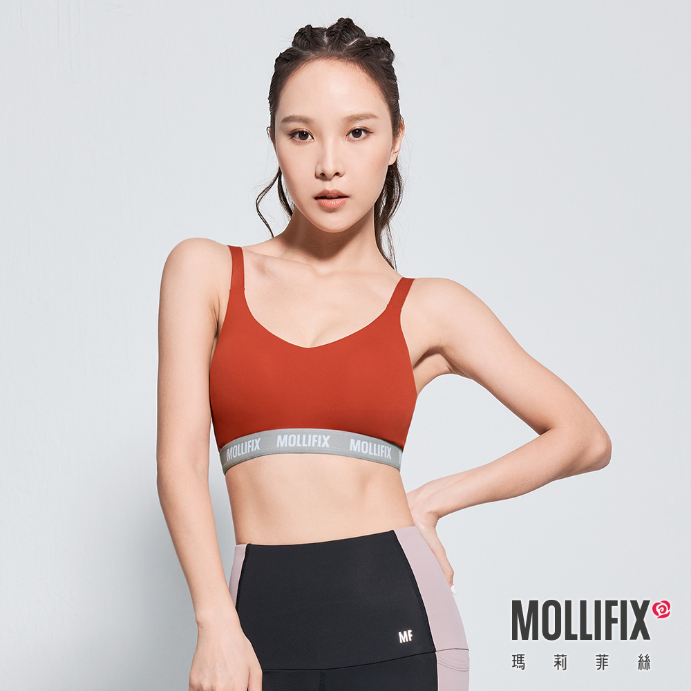 MOLLIFIX 3D防震撞色織帶運動內衣