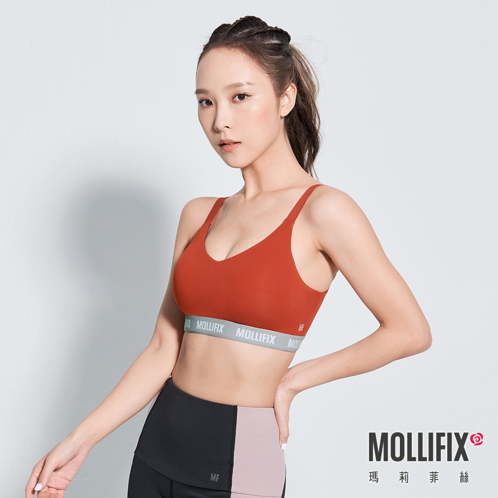 MOLLIFIX 3D防震撞色織帶運動內衣