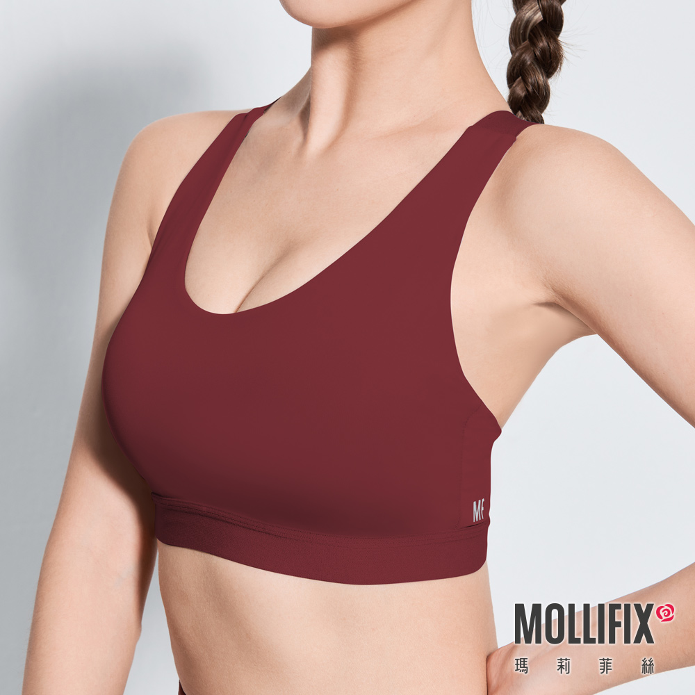 MOLLIFIX 簡約小V領運動內衣