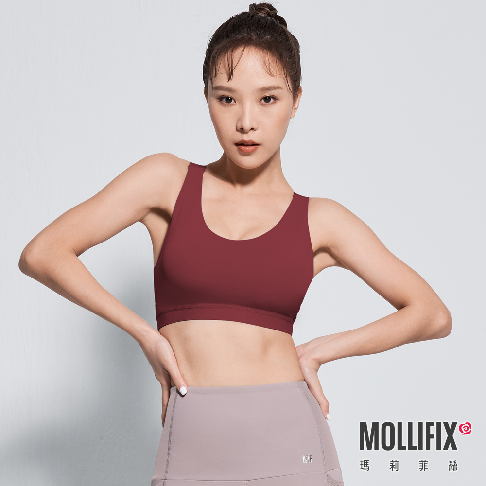 MOLLIFIX 簡約小V領運動內衣