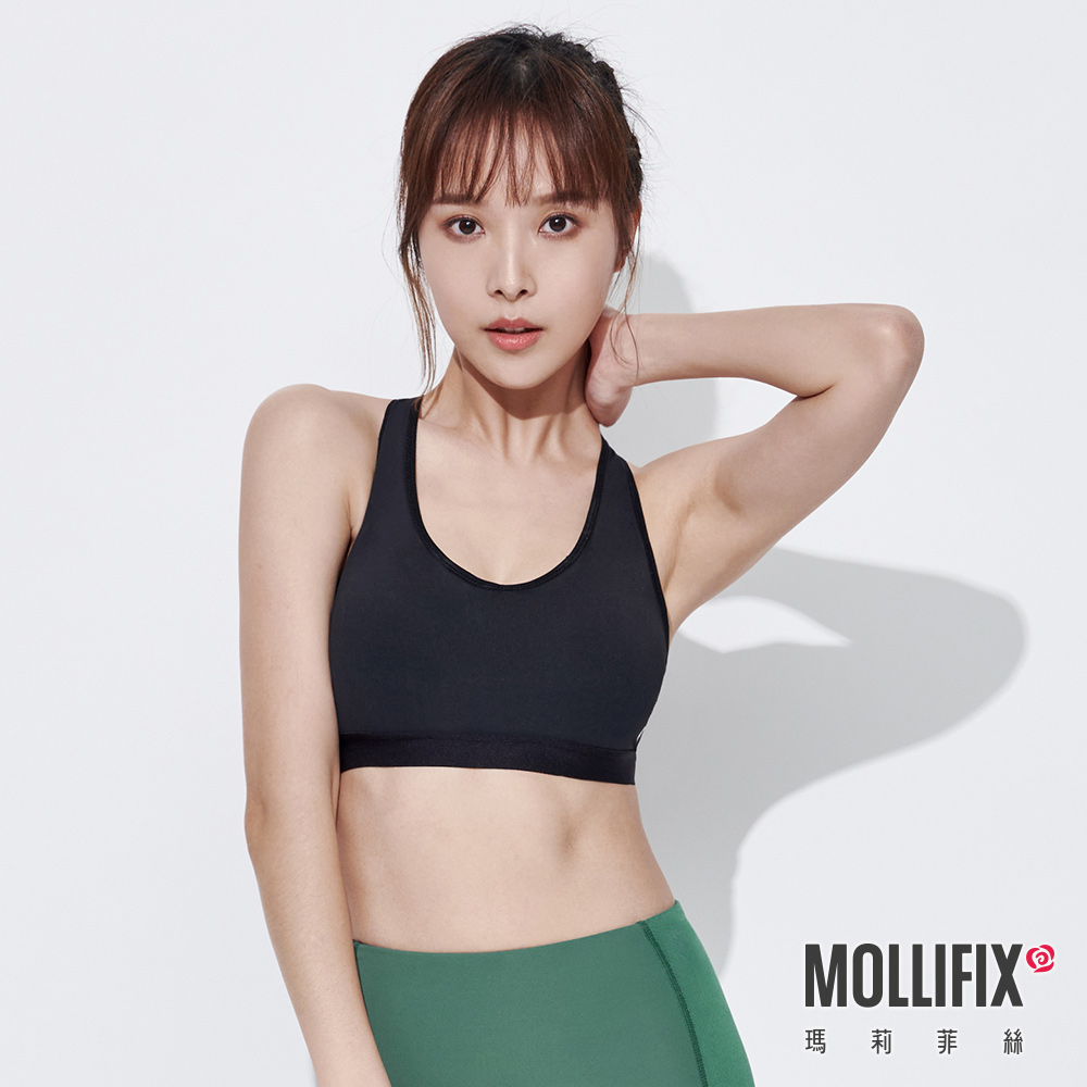 MOLLIFIX 交叉美背洞洞運動內衣