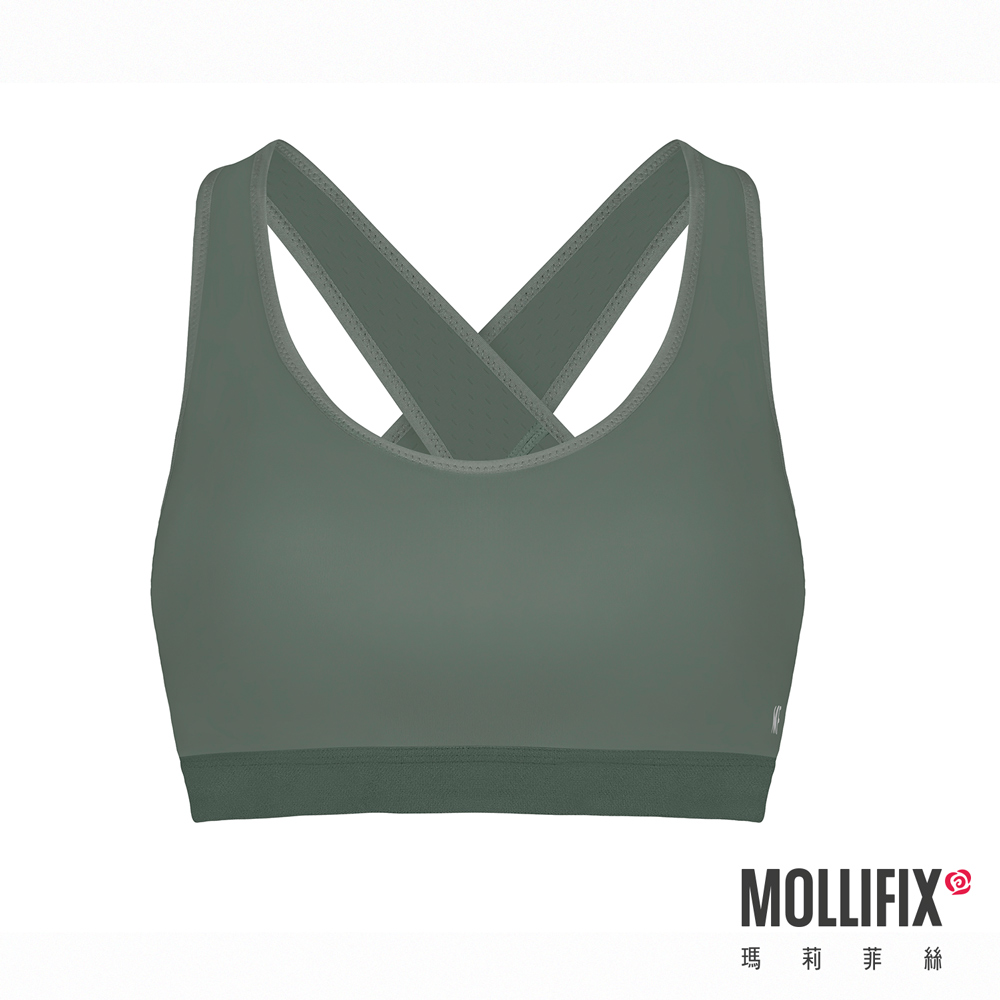 MOLLIFIX 交叉美背洞洞運動內衣