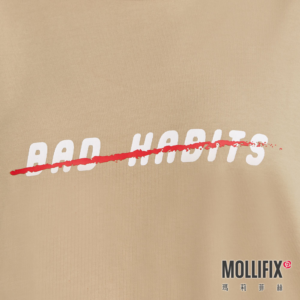 MOLLIFIX 壞習慣厚磅短袖上衣