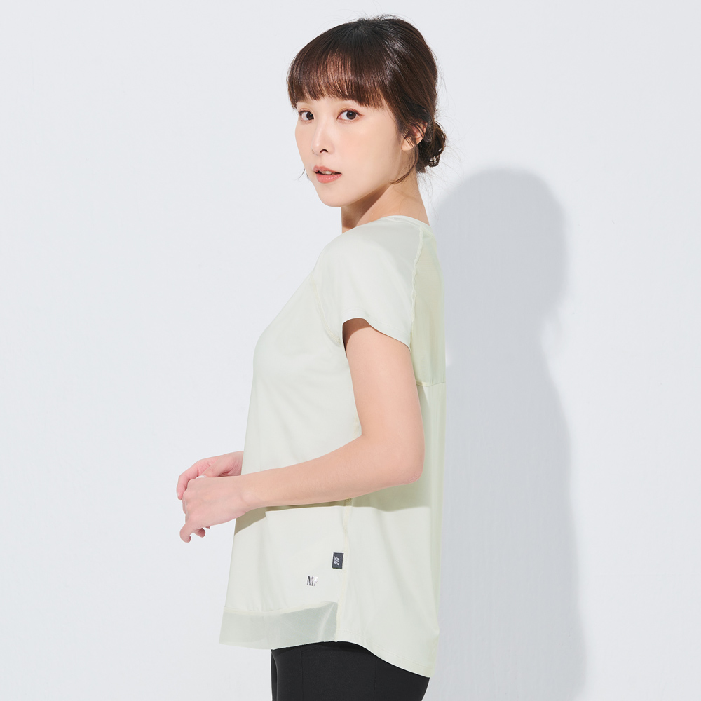 MOLLIFIX TRULY修身後網短袖訓練上衣