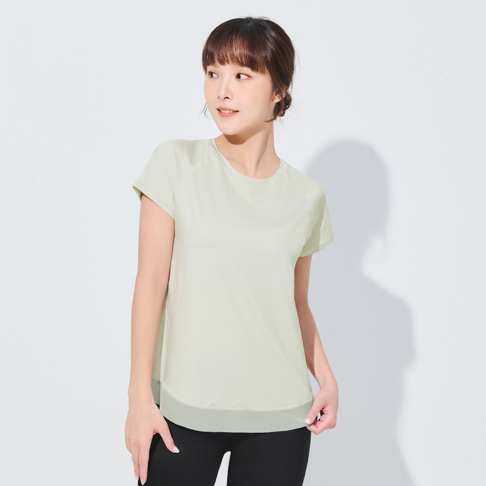 MOLLIFIX TRULY修身後網短袖訓練上衣