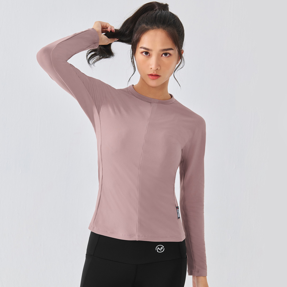 MOLLIFIX V形對稱合身長袖訓練上衣