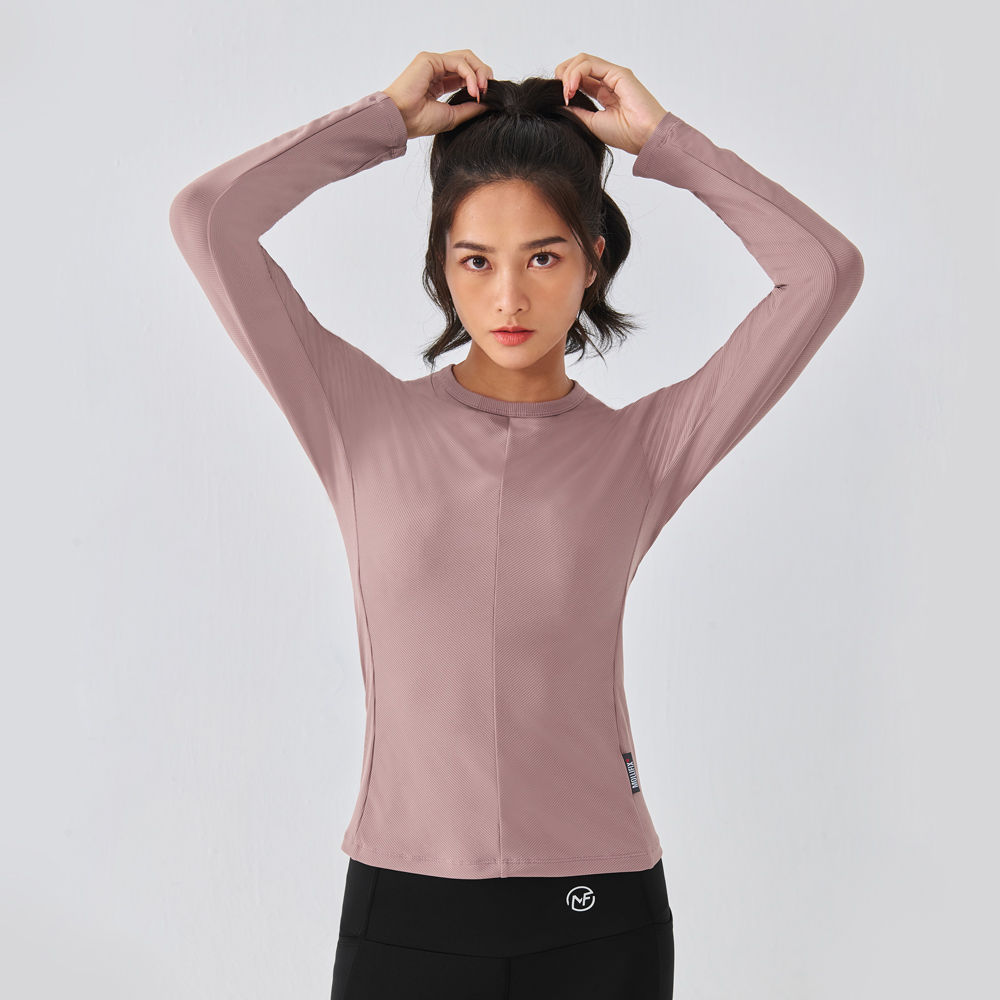 MOLLIFIX V形對稱合身長袖訓練上衣