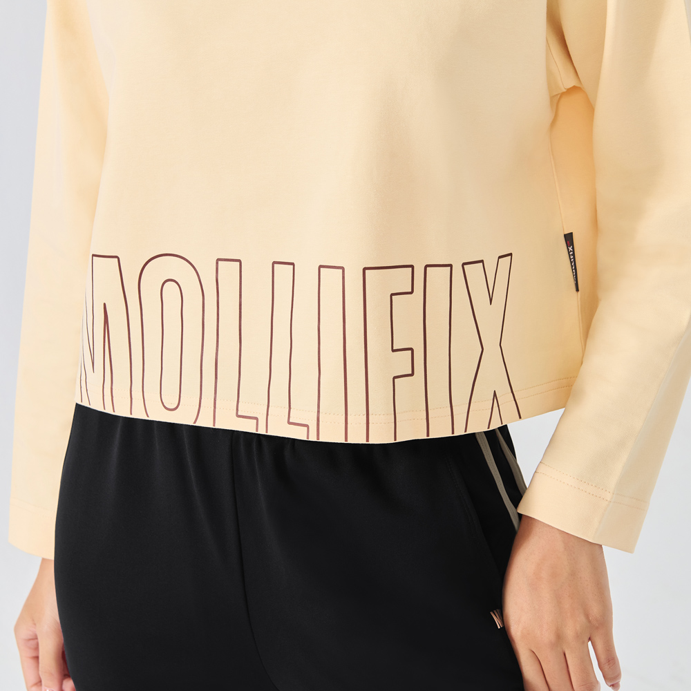 MOLLIFIX 經典LOGO短版長袖上衣