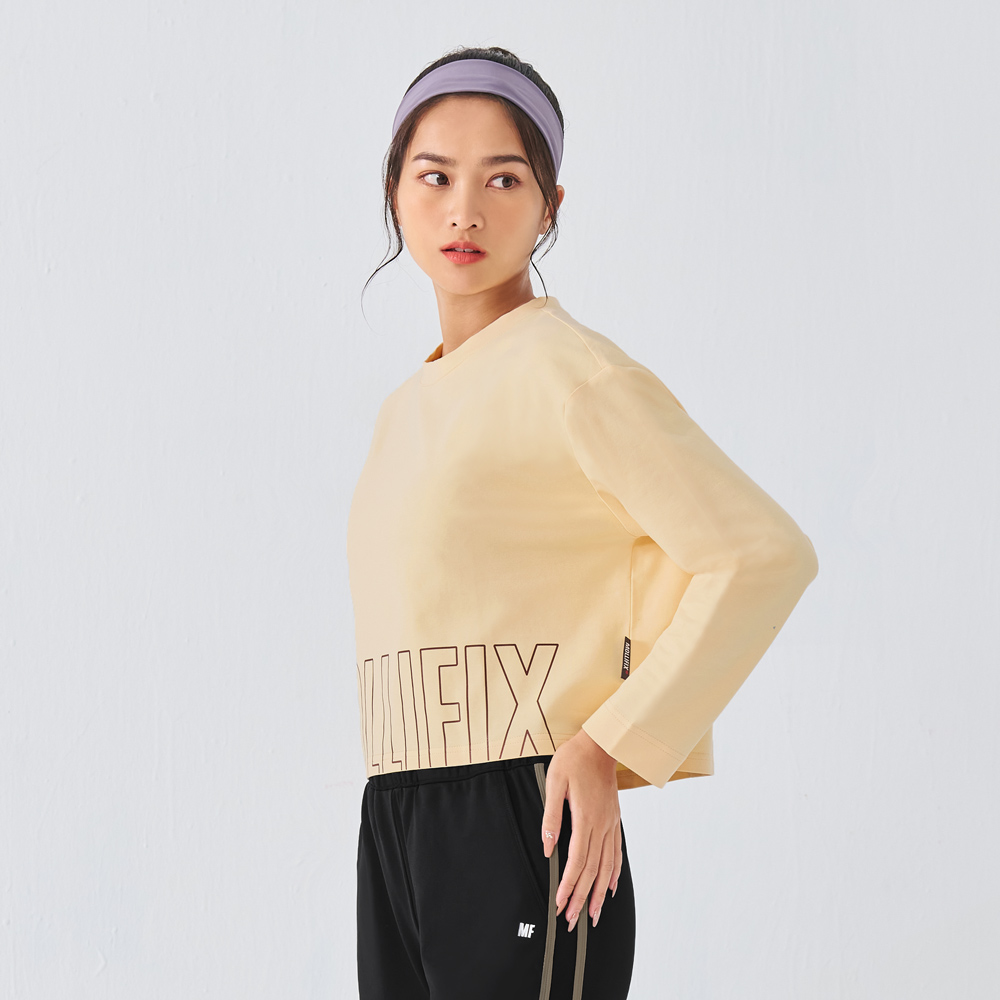 MOLLIFIX 經典LOGO短版長袖上衣