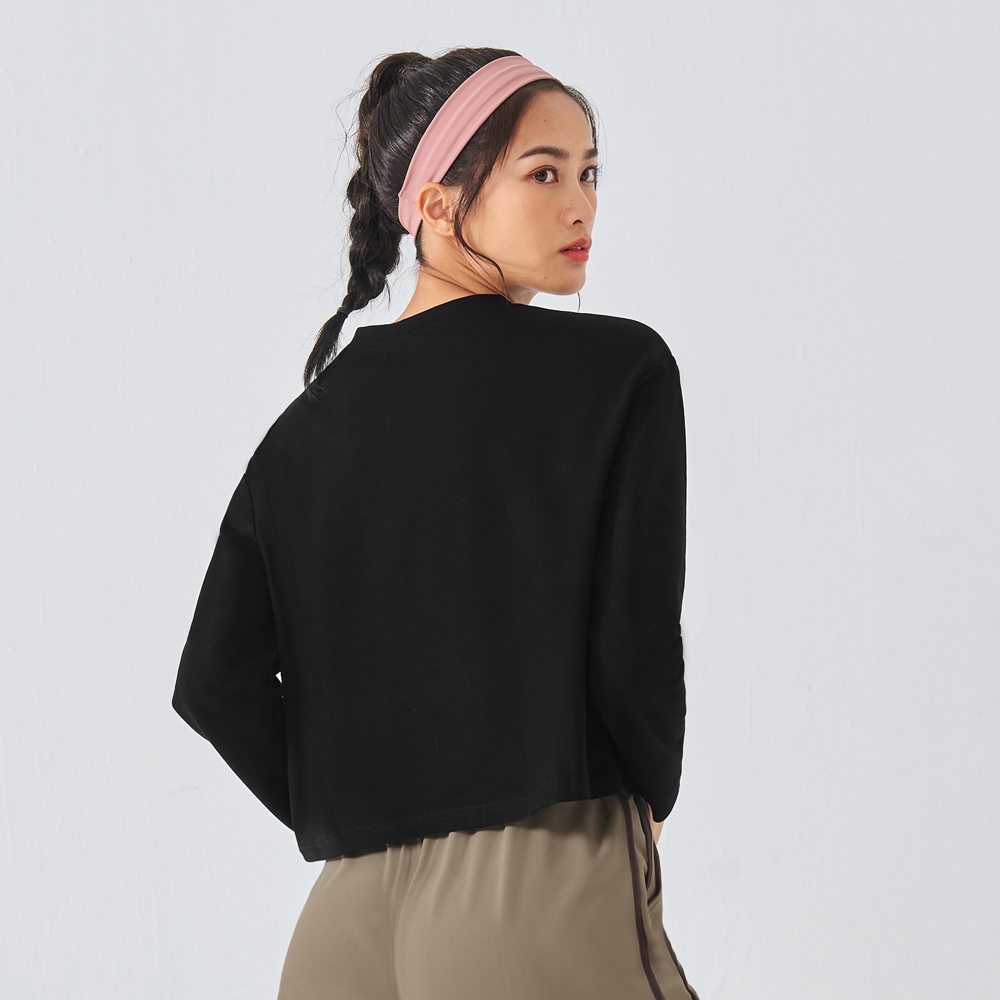 MOLLIFIX 經典LOGO短版長袖上衣