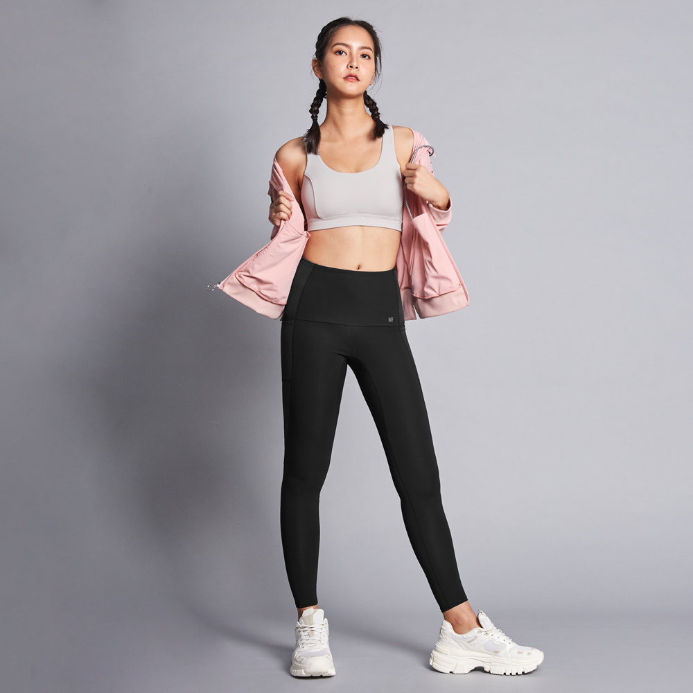 MOLLIFIX 後網紗透氣美背中強度運動內衣