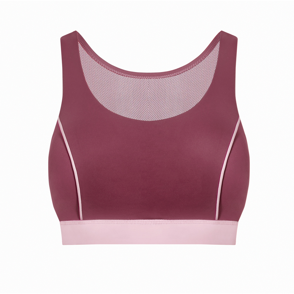 MOLLIFIX 後網紗透氣美背中強度運動內衣