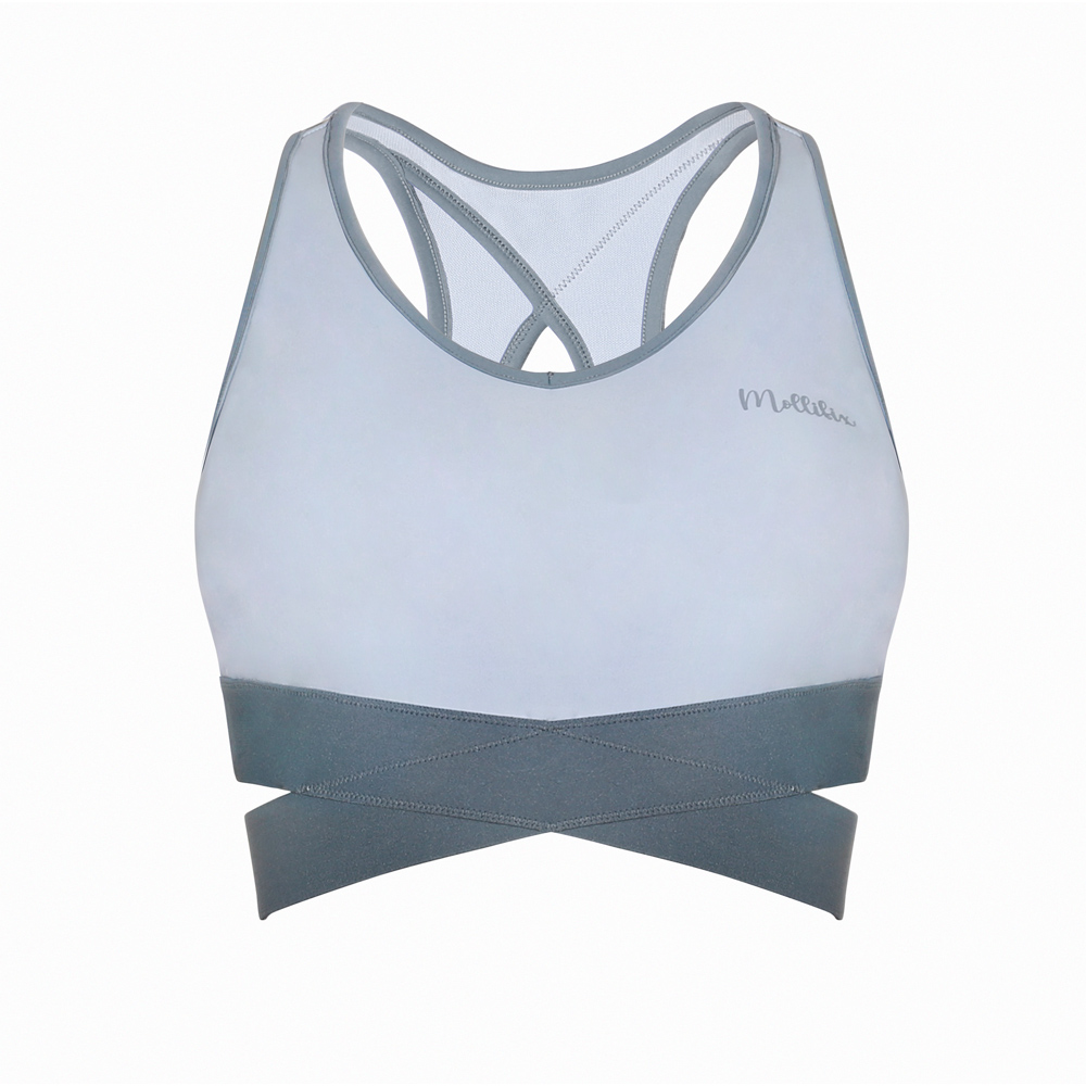 MOLLIFIX 織帶交叉鏤空美背運動內衣