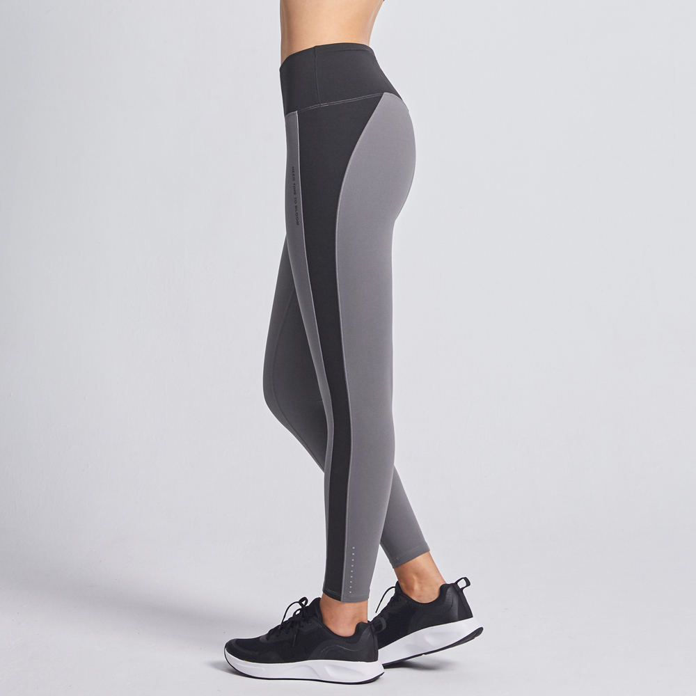 MOLLIFIX 親膚彈力撞色修身瑜珈褲