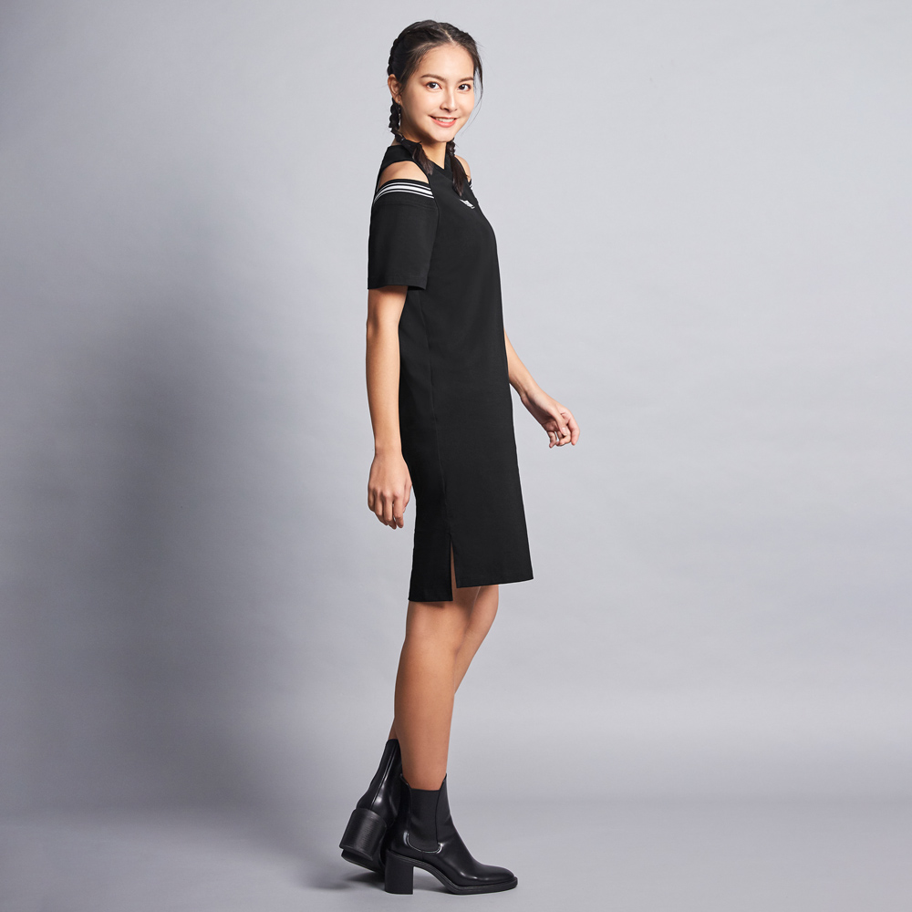 MOLLIFIX 挖肩修身長版連身裙