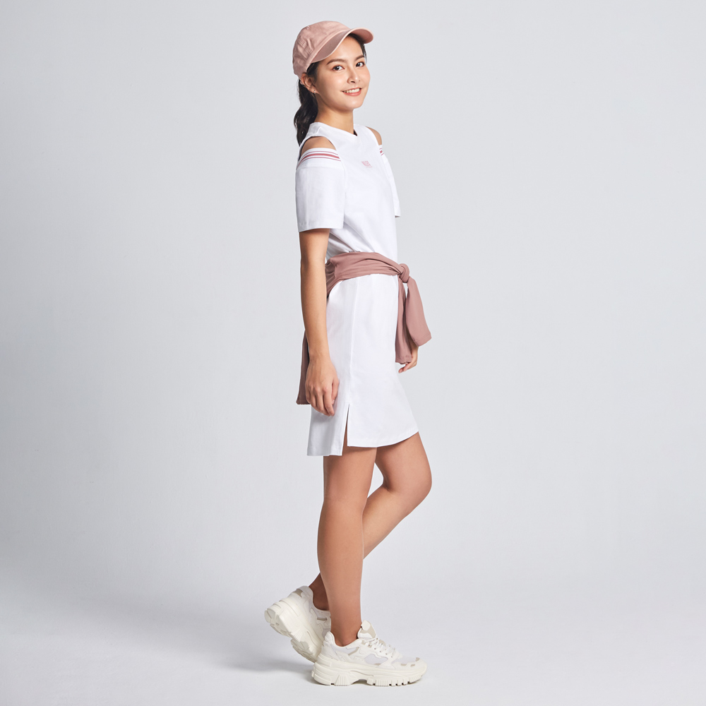 MOLLIFIX 挖肩修身長版連身裙