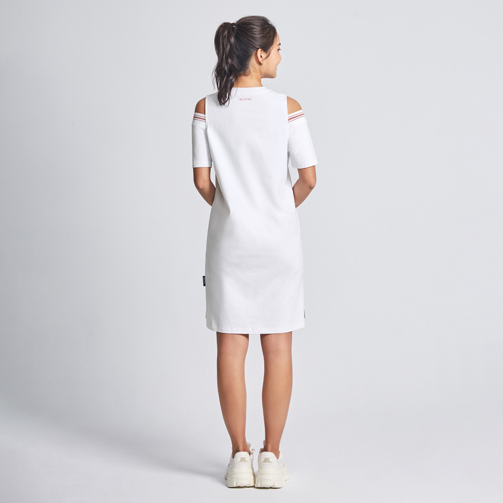 MOLLIFIX 挖肩修身長版連身裙