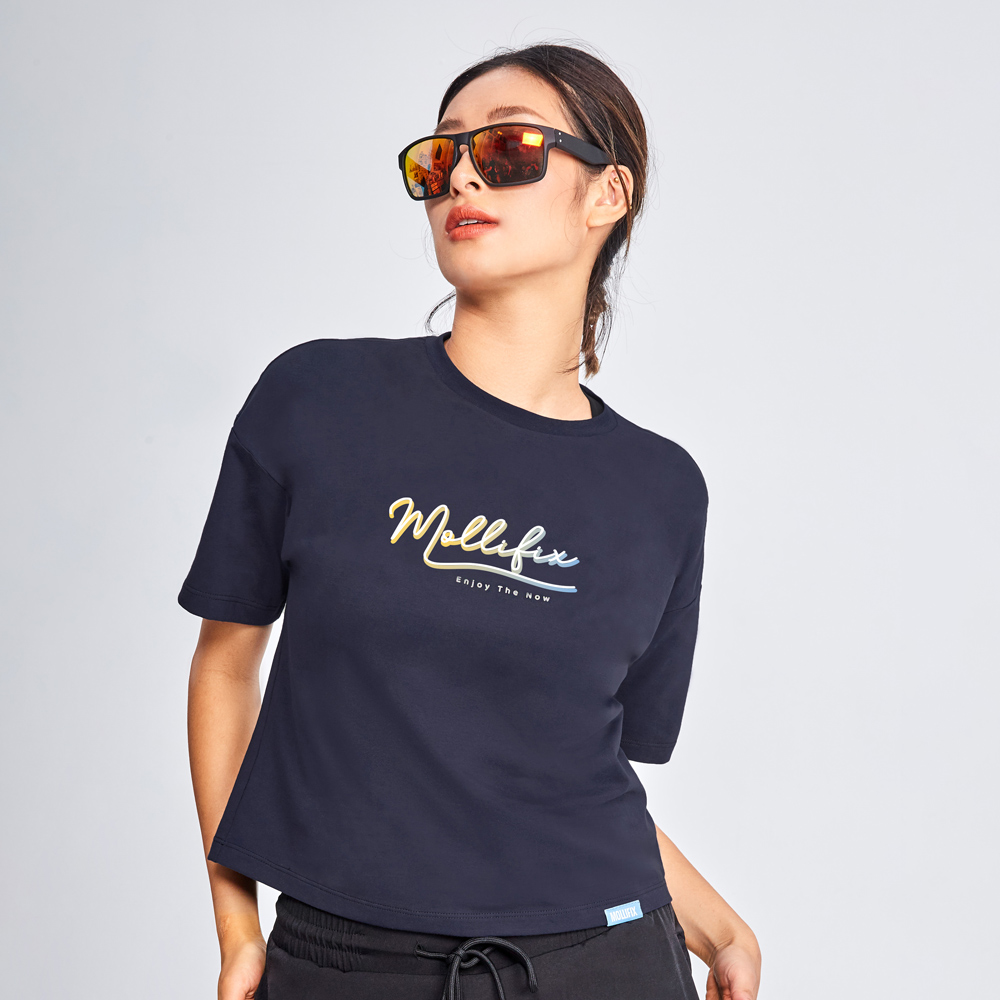 MOLLIFIX 活力LOGO圓領短袖T恤