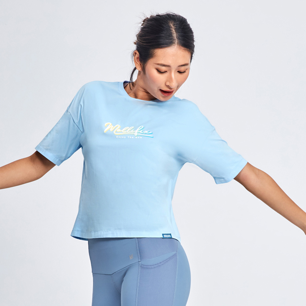 MOLLIFIX 活力LOGO圓領短袖T恤