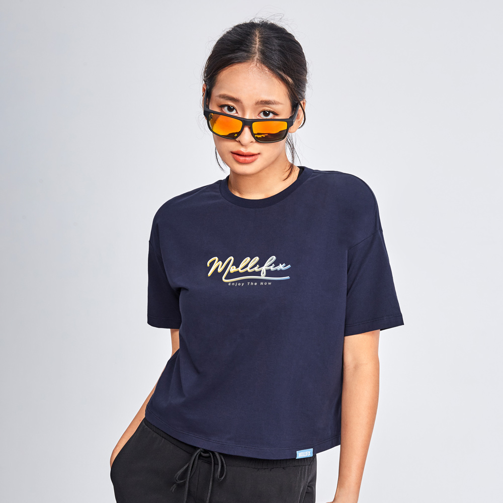 MOLLIFIX 活力LOGO圓領短袖T恤