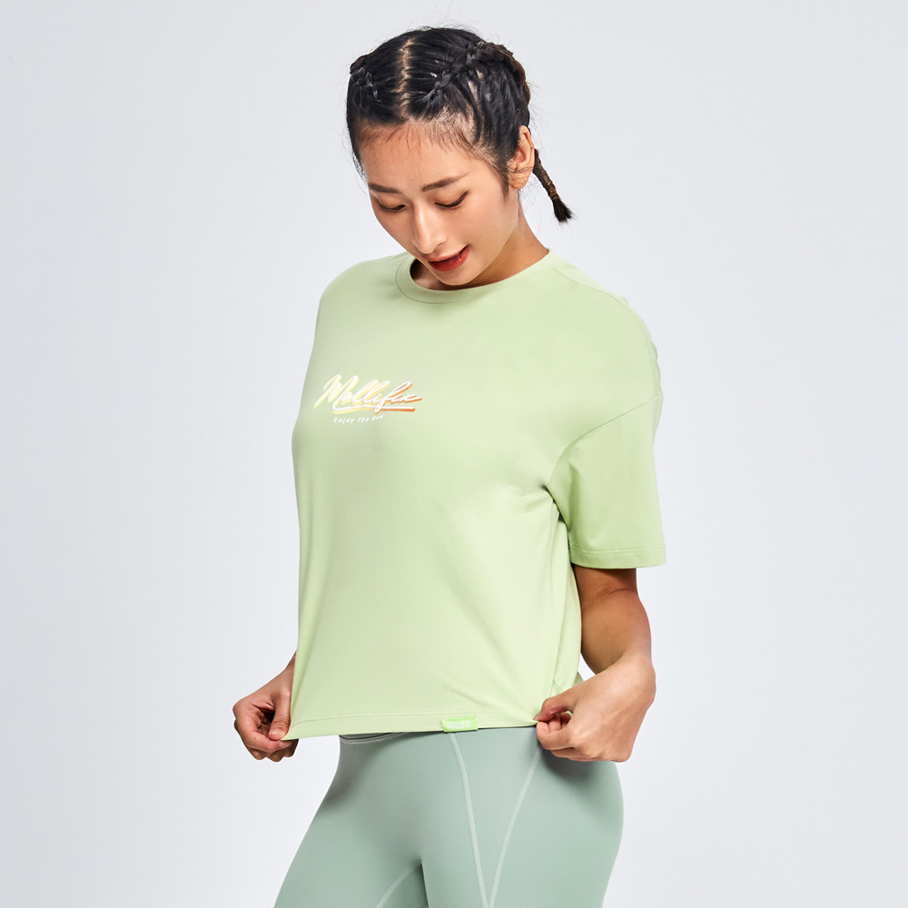 MOLLIFIX 活力LOGO圓領短袖T恤
