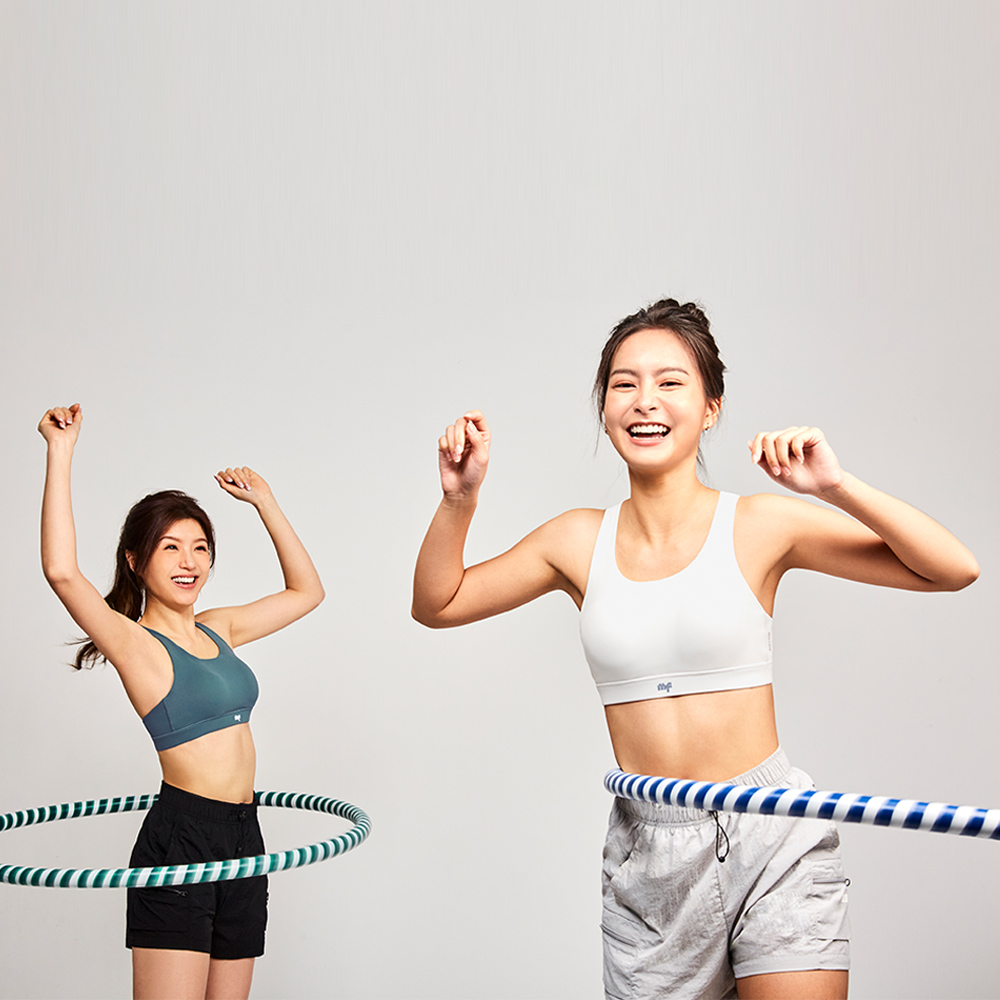 MOLLIFIX 撞色弧線美背運動內衣