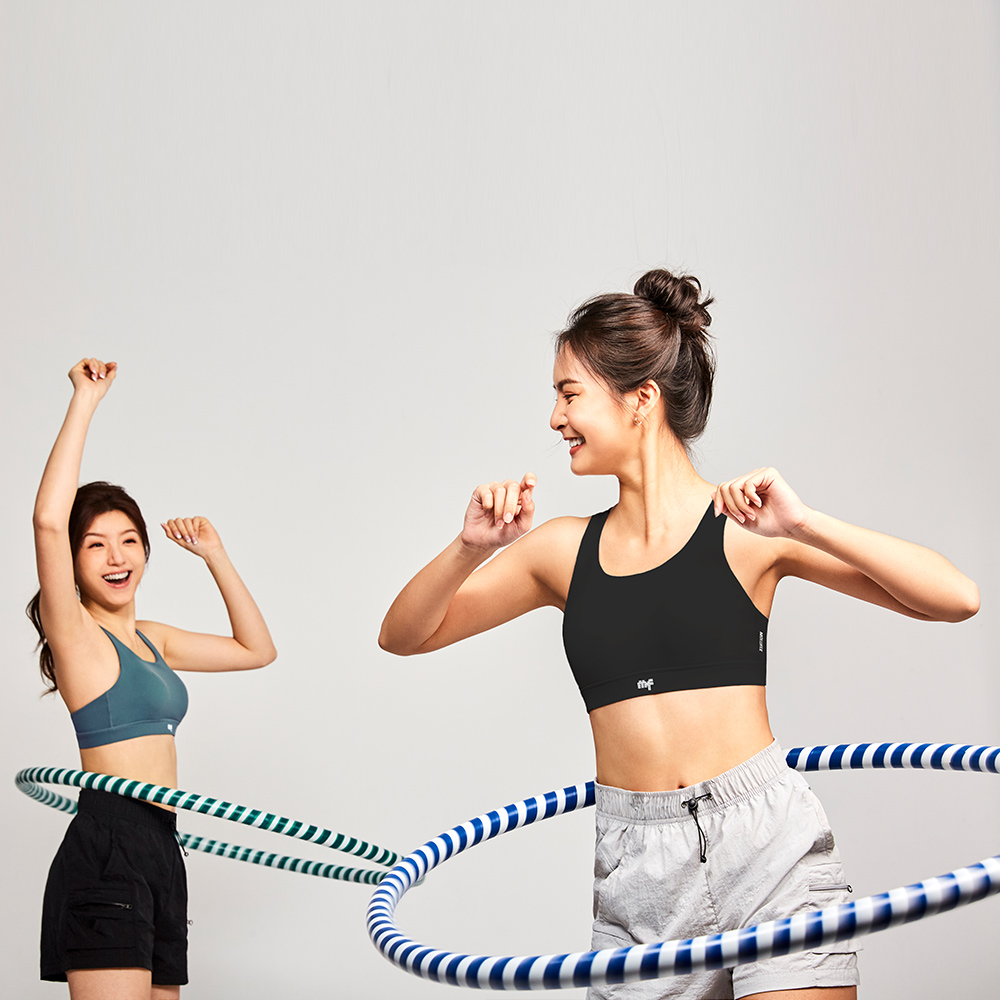 MOLLIFIX 撞色弧線美背運動內衣