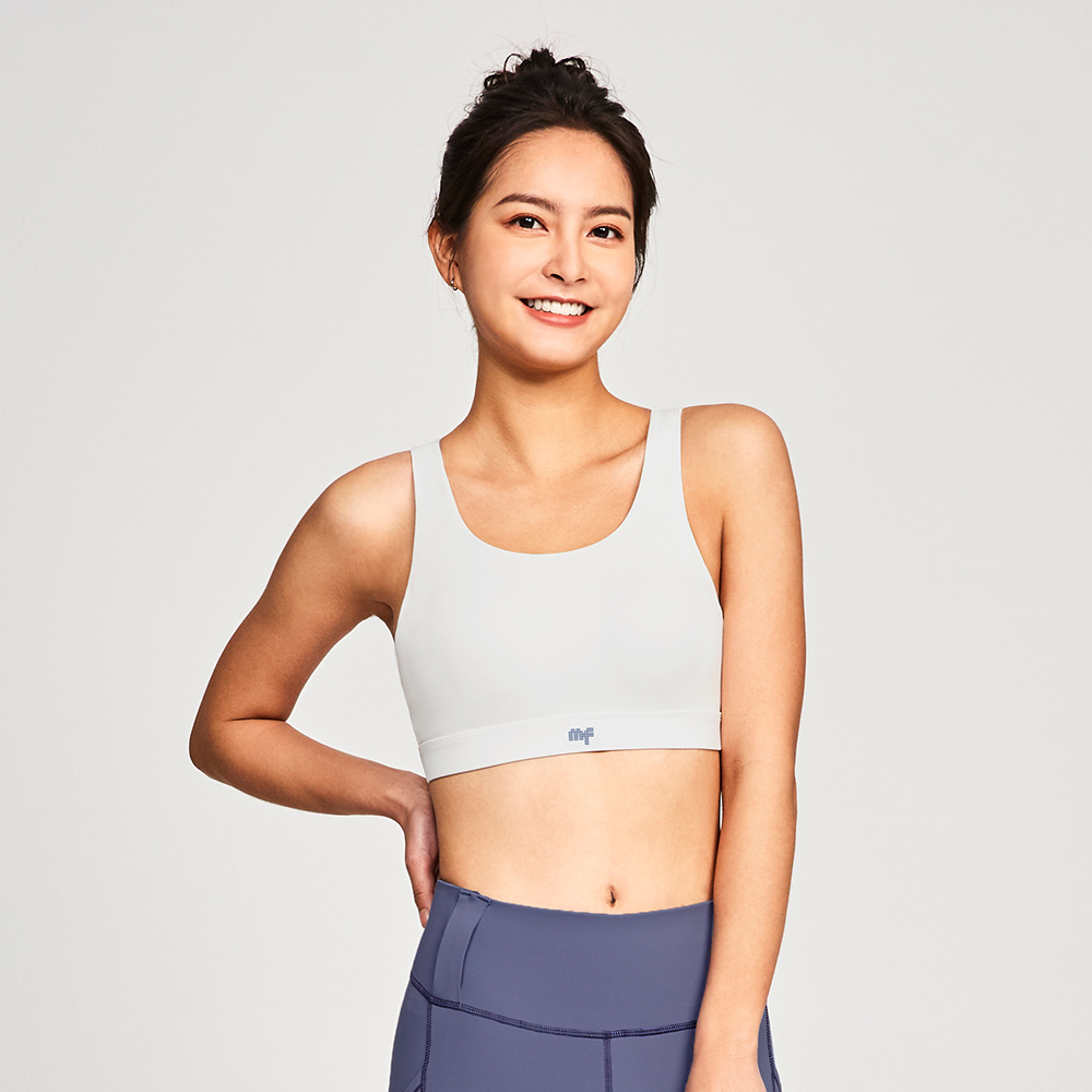 MOLLIFIX 撞色弧線美背運動內衣