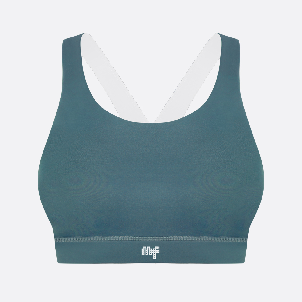 MOLLIFIX 撞色弧線美背運動內衣