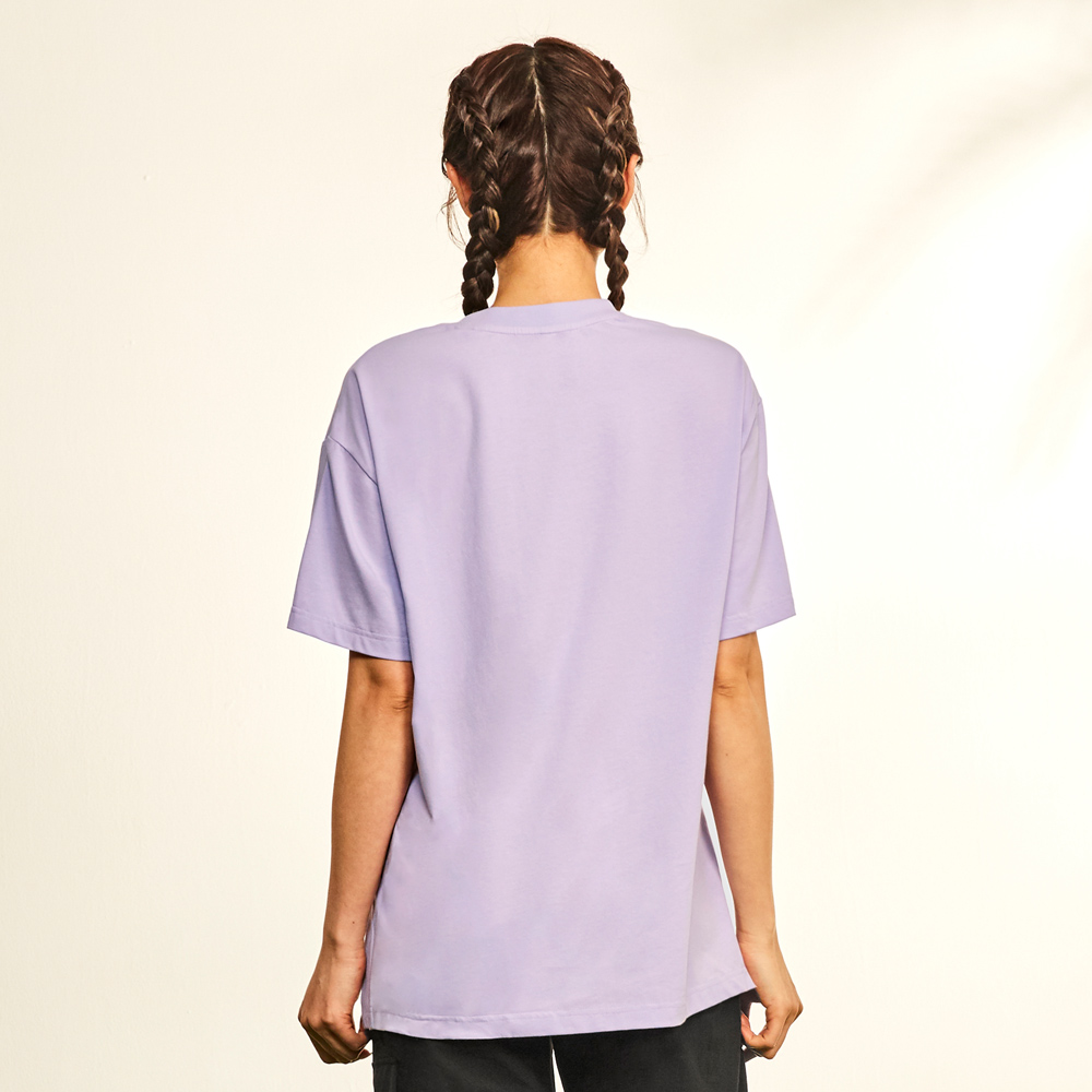 MOLLIFIX 側開衩寬版短袖上衣