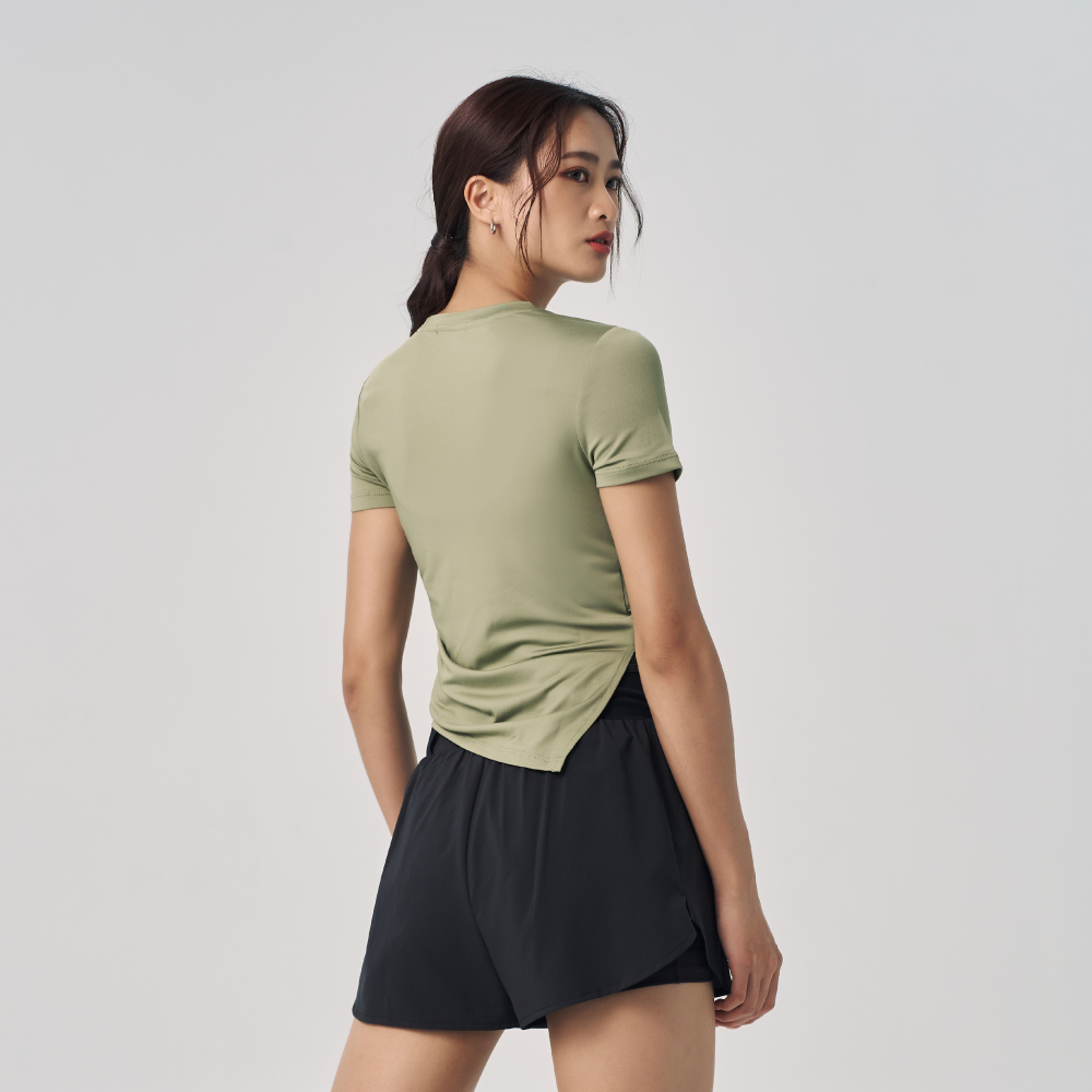 MOLLIFIX 側抽皺短袖訓練上衣