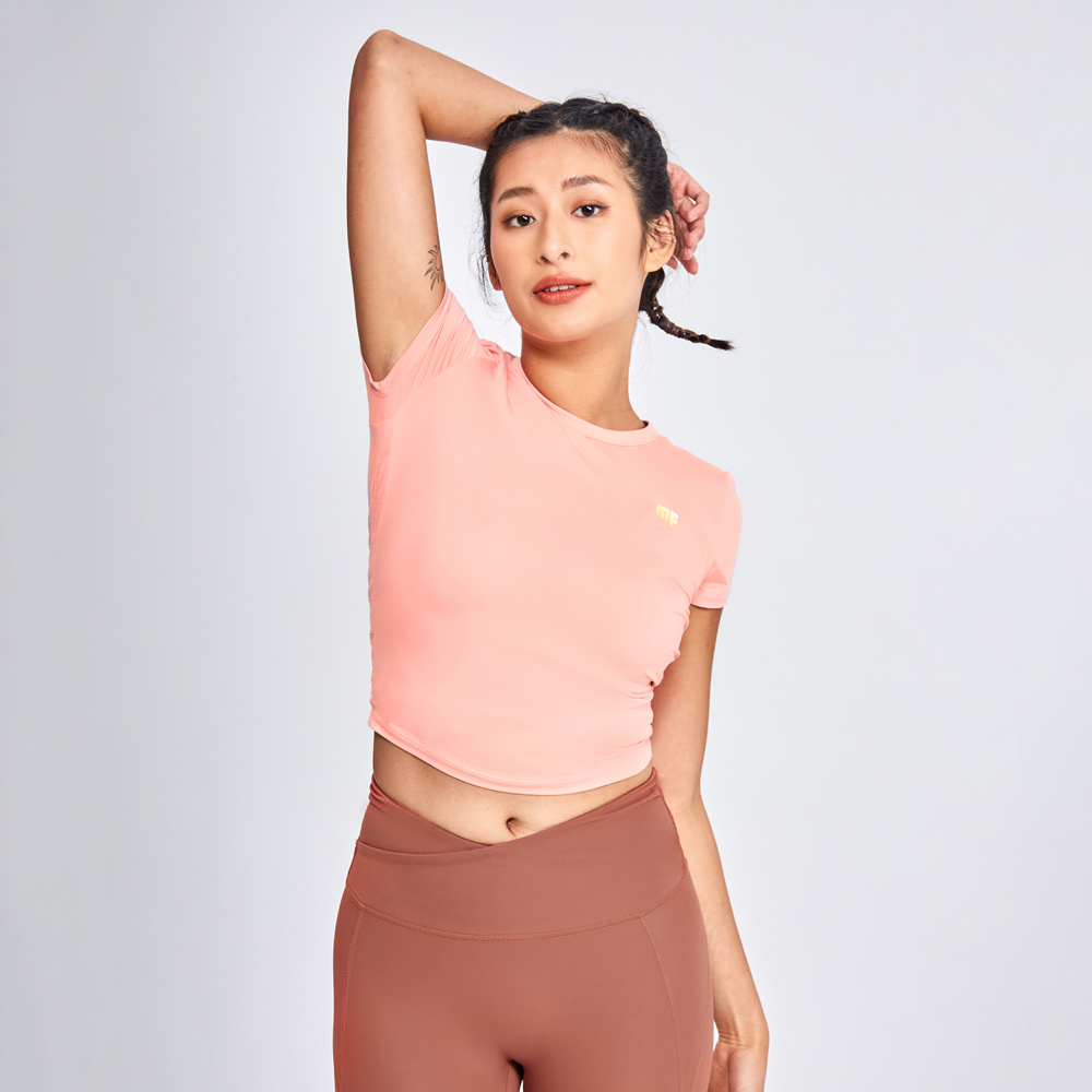 MOLLIFIX 側修飾抽皺訓練短袖上衣